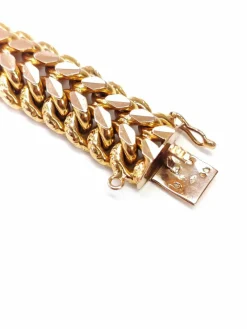 Bracelet or jaune maille américaine