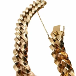 Bracelet or jaune maille forçat