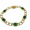 Bracelet Or Jaune Malachite