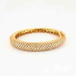 Bracelet Or jaune pavage Diamants