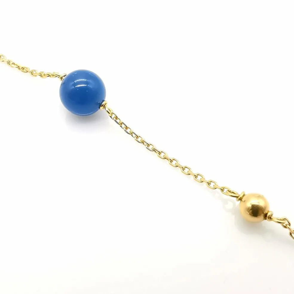 Bracelet or jaune perles