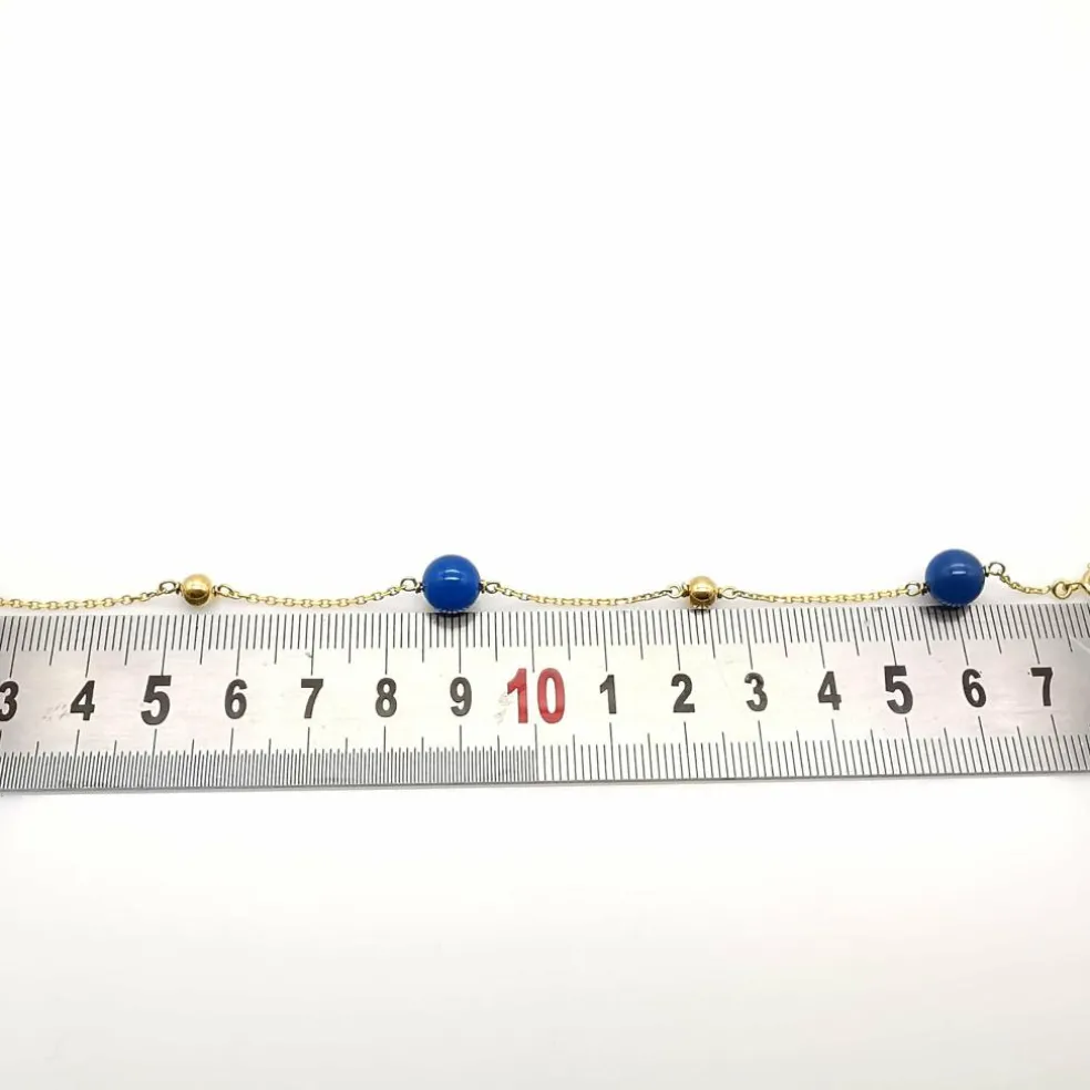Bracelet or jaune perles