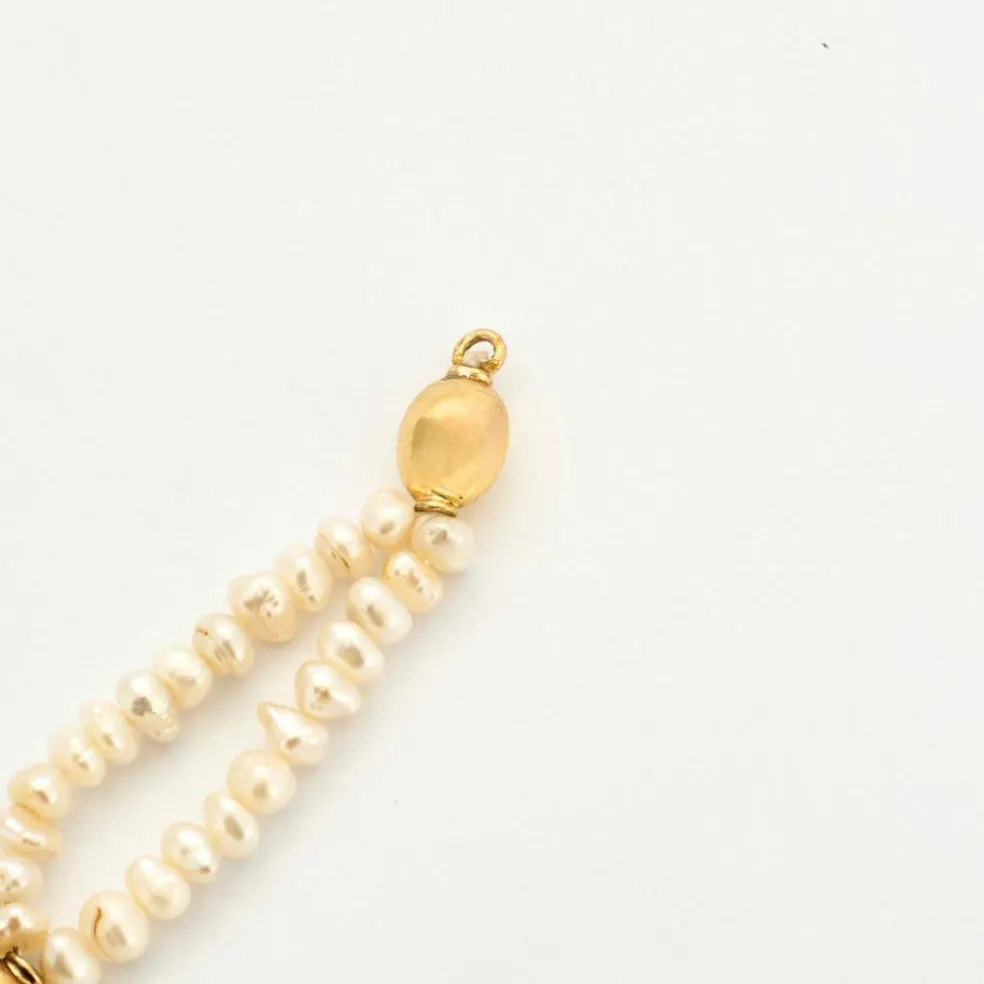Bracelet or jaune perles baroques
