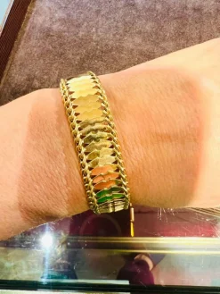 Bracelet or jaune époque 1950