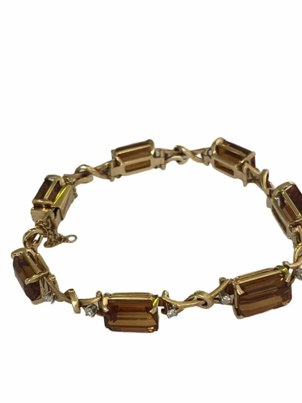 Bracelet Or Jaune Quartz
