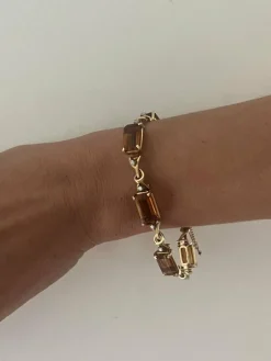 Bracelet Or Jaune Quartz