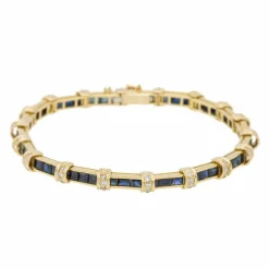 Bracelet Or jaune Saphir