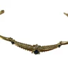 Bracelet or jaune saphir diamants