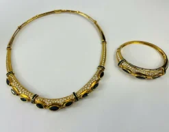 Bracelet Or Jaune Saphirs Diamants