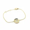 Bracelet or jaune serti de diamants signé Ely Bela