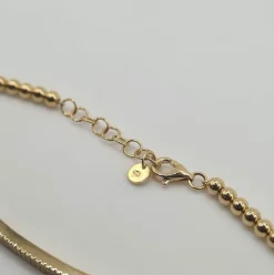 Bracelet or jaune serti d’une barrette de diamants