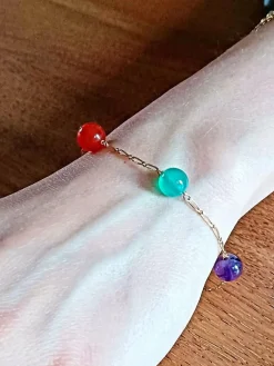 Bracelet Or Perles Fantaisie