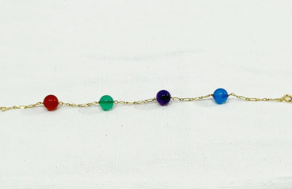 Bracelet Or Perles Fantaisie