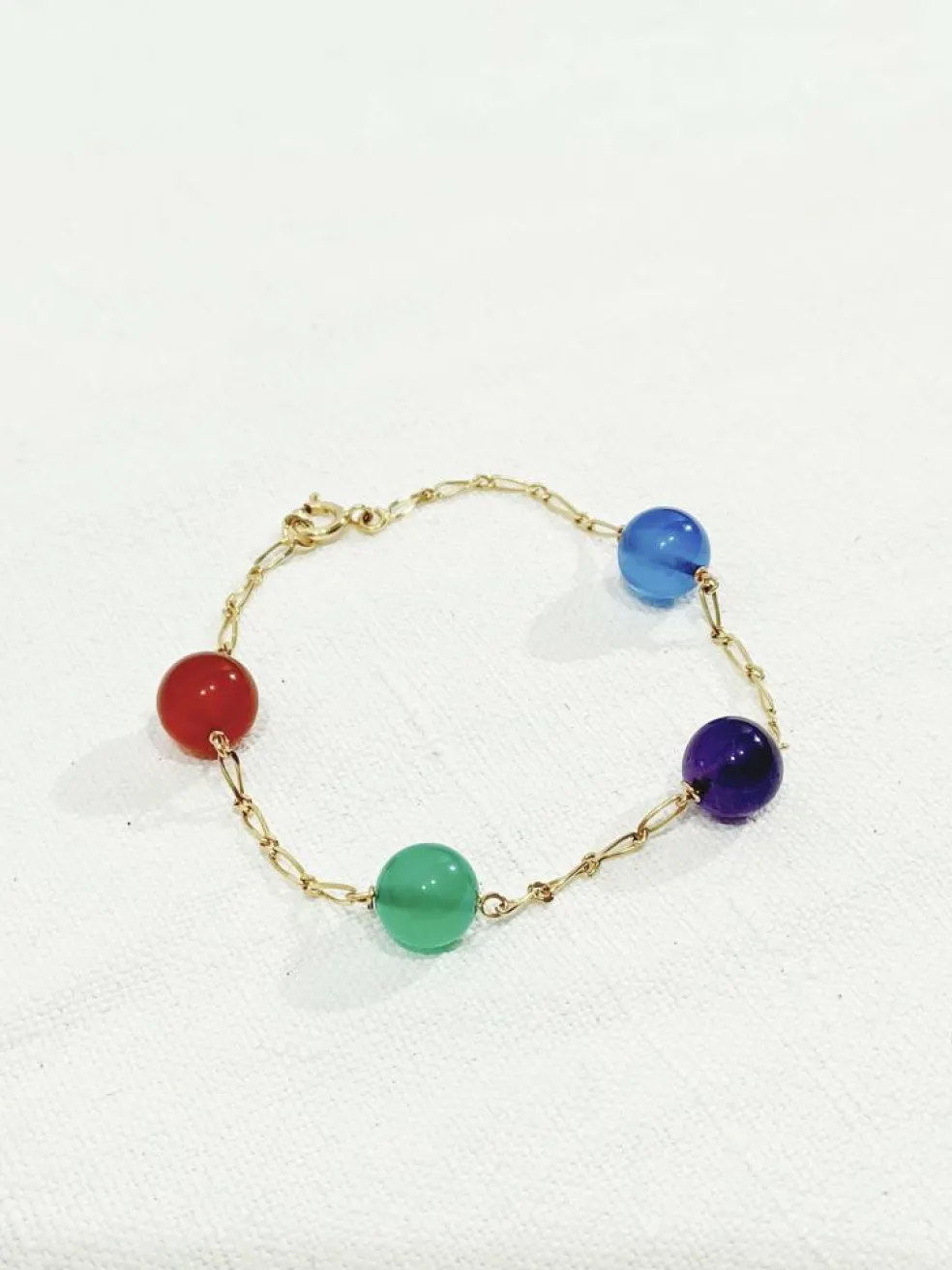 Bracelet Or Perles Fantaisie