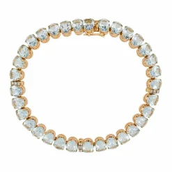 Bracelet Or rose Aigue Marine