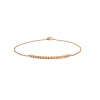 Bracelet or rose barrette diamants