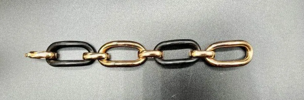 Bracelet Or rose Bois d'ébène