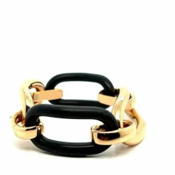 Bracelet Or rose Bois d'ébène