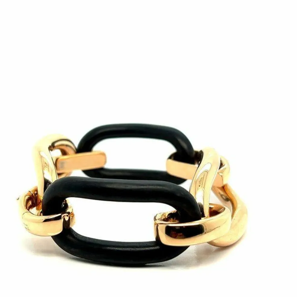 Bracelet Or rose Bois d'ébène
