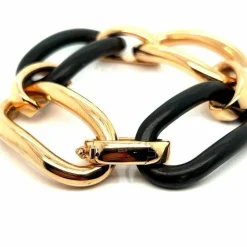 Bracelet Or rose Bois d'ébène