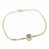 Bracelet or rose diamants signé Ely Bela