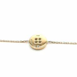 Bracelet or rose diamants signé Ely Bela