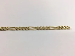 Bracelet Or Rose maille Figaro
