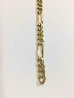 Bracelet Or Rose maille Figaro