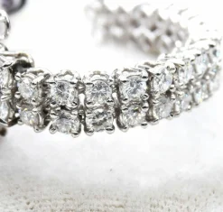 Bracelet or saphirs diamants