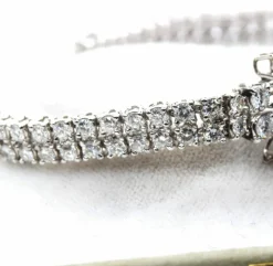 Bracelet or saphirs diamants