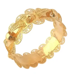 Bracelet oriental filigrane or jaune