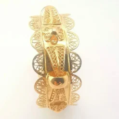 Bracelet oriental filigrane or jaune