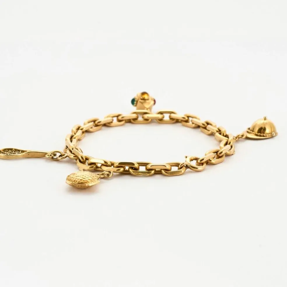 Bracelet ou breloques jaunes
