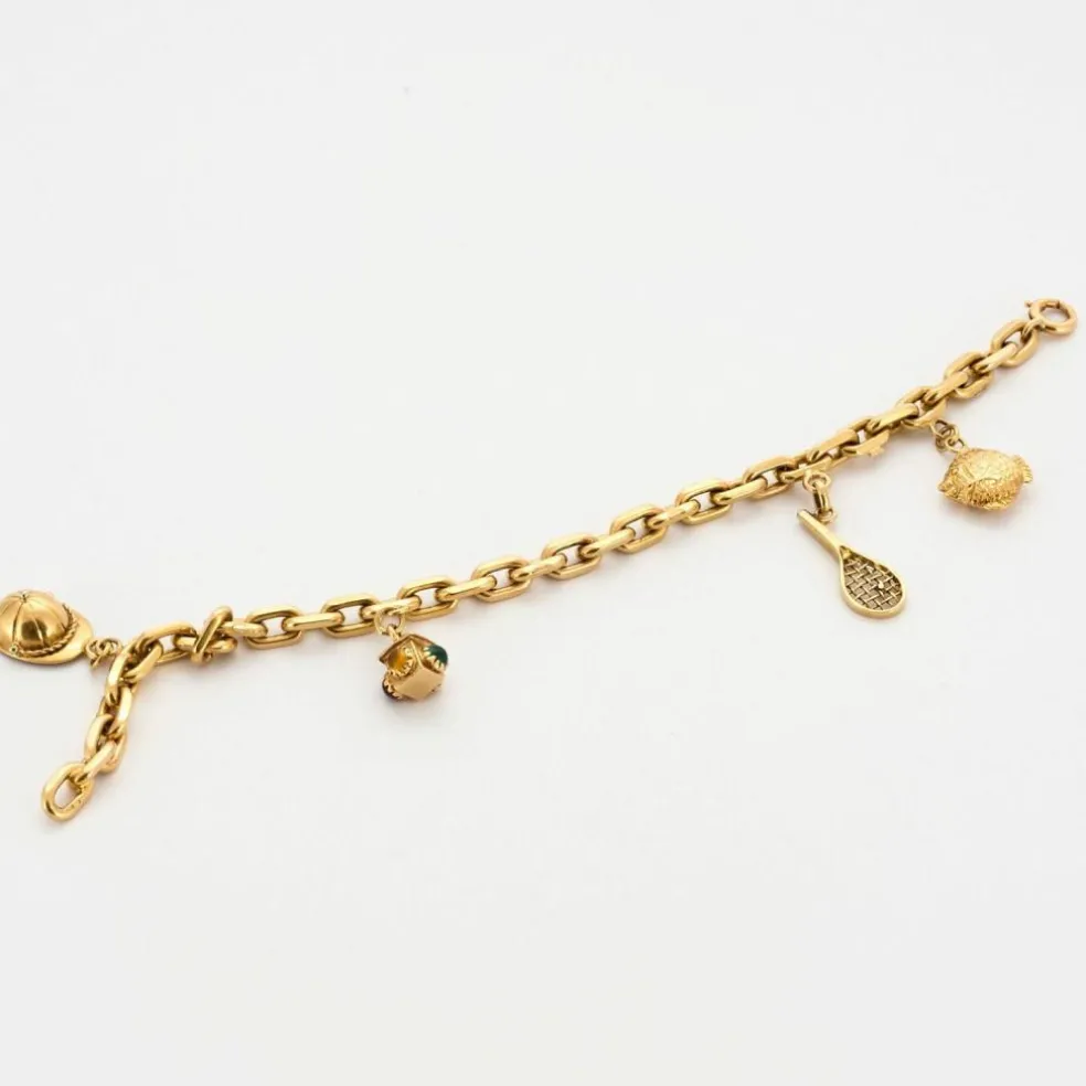 Bracelet ou breloques jaunes
