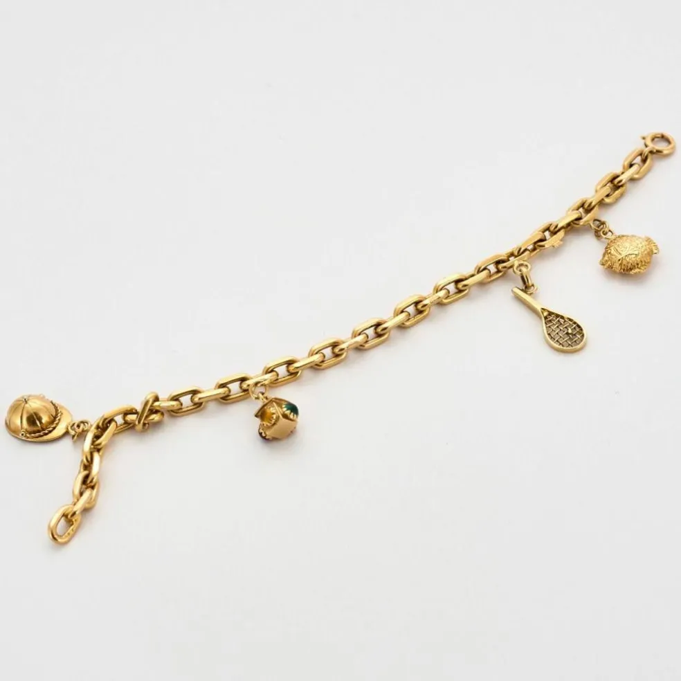 Bracelet ou breloques jaunes
