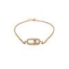Bracelet ou diamants roses