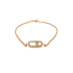 Bracelet ou diamants roses