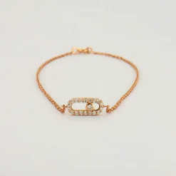 Bracelet ou diamants roses