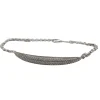 Bracelet ou serti de zircons blancs