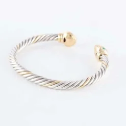 Bracelet ouvert Rubis Emeraudes