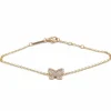 Bracelet Papillon - Or, Diamants & Nacre
