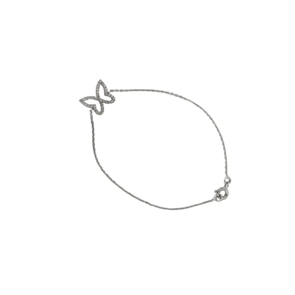 Bracelet papillon diamants