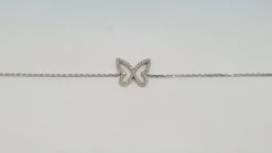 Bracelet papillon en Or blanc & diamants