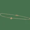 Bracelet patte de chien or jaune