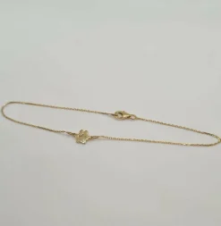 Bracelet patte de chien or jaune