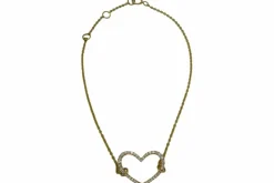 Bracelet pendentif coeur or jaune