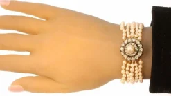 Bracelet perle, diamant