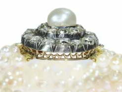 Bracelet perle, diamant