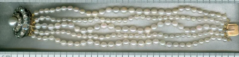 Bracelet perle, diamant