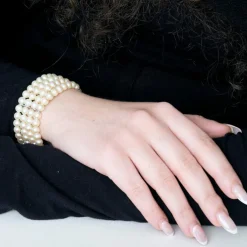 Bracelet perles 4 rangs